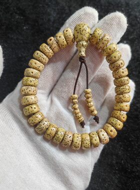 海南原生态星月菩提子5X10直切药片隔片正月单圈手串佛珠36颗