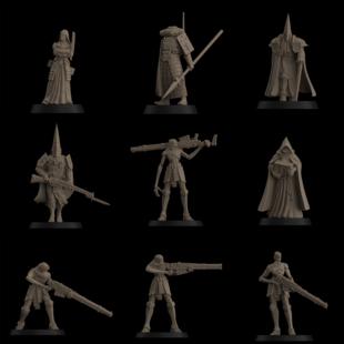 战壕远征 3D打印模型 盟军雇佣兵 十字军远征 手办白模 桌游棋子