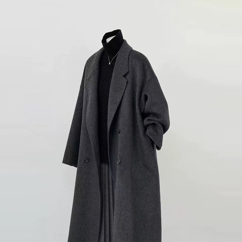 高级感双面羊绒羊毛大衣女中长款2025新款秋冬韩版赫本风毛呢外套