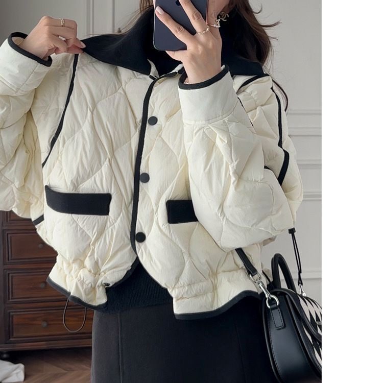 女短款立领蝴蝶袖收腰外套