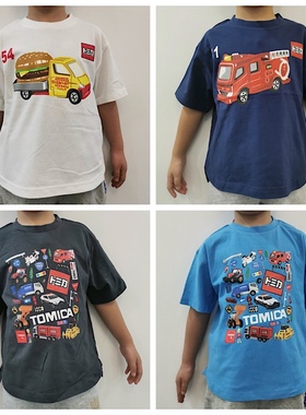 日单多美卡车儿童T恤 外贸日系男童夏季卡通小车tomic*a短袖上衣