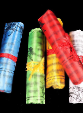 五色龙达竖挂经幡三版五色绸布风马旗佛堂西藏家用经旗风马旗厂家