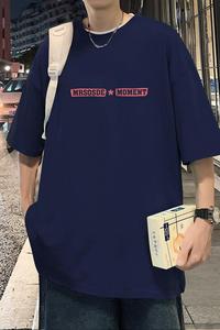 T733CP26夏季纯棉短袖t恤宽松体恤半截袖上衣服