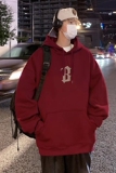 wassuphappy美式连帽卫衣男士秋冬季潮牌加绒加厚上衣服休闲外套，男装卫衣，星座304A