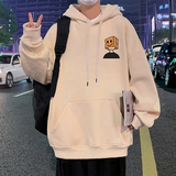 CM068FP60新款纯棉连帽卫衣大码宽松上衣服oversize休闲简约帽衫，男装卫衣，星座304A