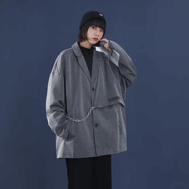 宽松休闲西装韩版XZ304B-2-W40383,男装西服套装,星座304A-1