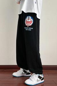 K839P45新款男士裤子运动裤男休闲裤9分卫裤宽松束脚九分裤
