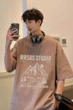 wassuphappy短袖t恤男夏季2025新款宽松打底衫美式潮流休闲体恤，男装T恤，星座304A