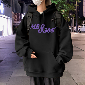 CM01FP60新款100%纯棉卫衣男情侣高级感外套重磅连帽卫衣宽松休闲图片