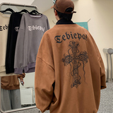 A602KP48新款克罗心圆领打底衫高街衣服男士卫休闲外套，男装卫衣，星座304A