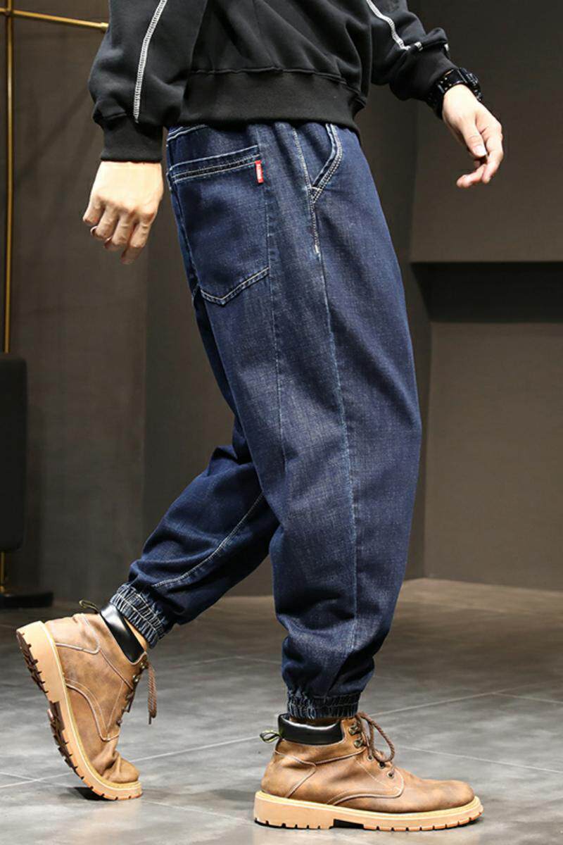 XZ304B-2A新品宽松休闲男士牛仔裤大码哈伦裤休闲裤日系,男装牛仔裤,星座304A