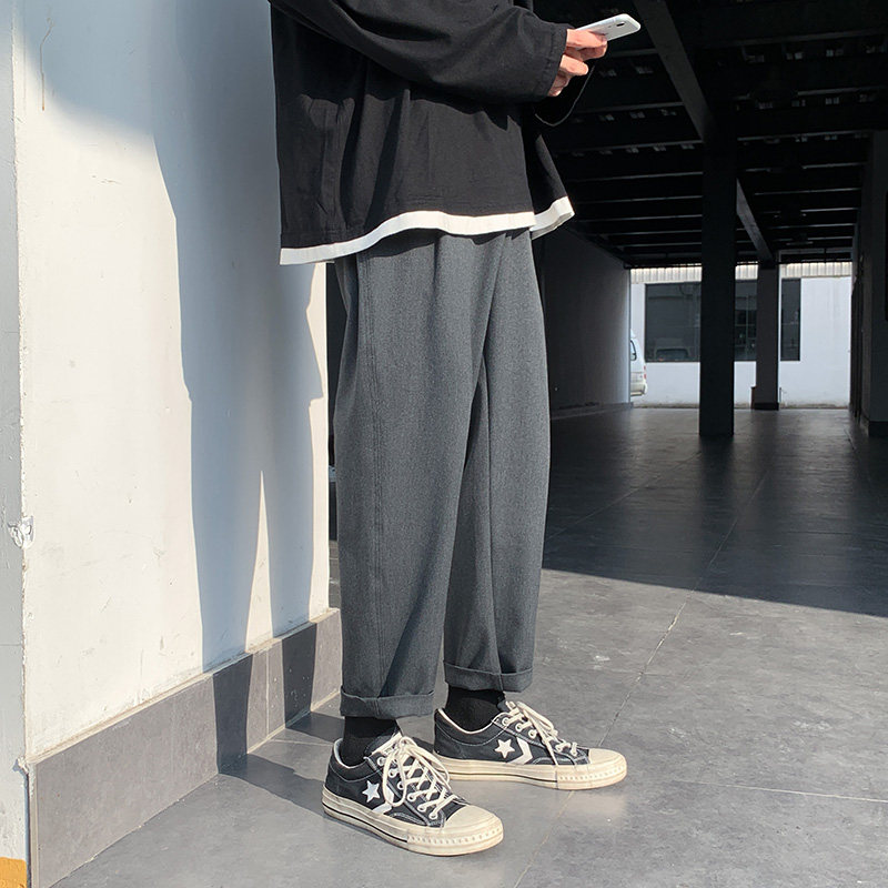 XZ304B-2-KZ513-CP65秋冬高品质休闲小西裤弹力垂感宽松休闲,男装西裤,星座304A