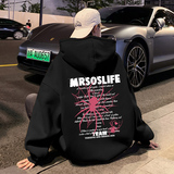 CM069FP60新款重磅纯棉连帽卫衣宽松休闲长袖上衣服美式潮牌外套，男装卫衣，星座304A