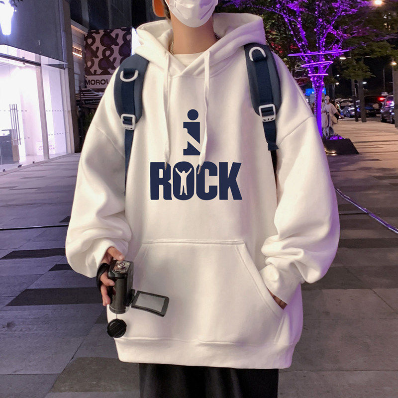 M031FP60新款100%含棉量连帽卫衣男宽松休闲运动连帽外套图片