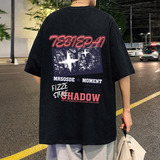 T733CP26夏季纯棉短袖t恤宽松体恤半截袖上衣服，男装T恤，星座304A