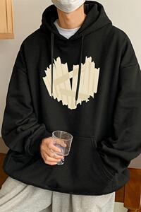 M006加绒CP55新品情侣重磅加绒卫衣男连帽上衣宽松帽衫潮流外套图片