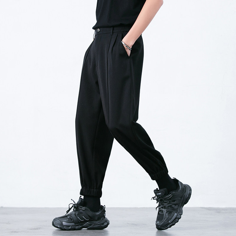 XZ304B-2-KZ510-A秋季束脚西裤松紧腰弹力垂感潮流，男装西裤，星座304A