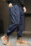 XZ304B-2-K2022-CP60秋冬宽松休闲男士牛仔裤大码哈伦裤休闲日系，男装牛仔裤，星座304A