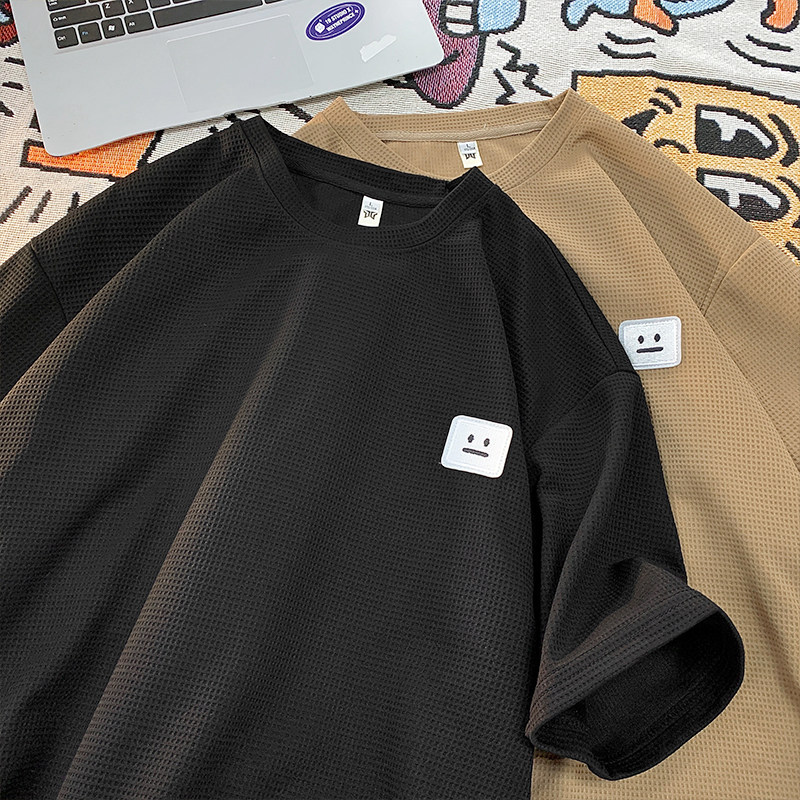 F009CP32新品华夫格短袖t恤男cleanfit半袖宽松体恤潮,男装T恤,星座304A