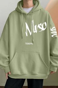 M008加绒CP55新品连帽卫衣男美式长袖加绒加厚帽衫情侣重磅外套图片