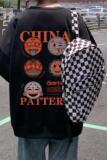 W303P35新款男士卫衣无帽外套休闲套头笑脸上衣，男装卫衣，星座304A
