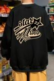 W520P35新款宽松卫衣男嘻哈长袖落肩潮牌hiphop高街上衣服，男装卫衣，星座304A