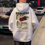 CM03DP60秋季100%纯棉重磅卫衣情侣玫瑰印花连帽宽松ins帽衫，男装卫衣，星座304A