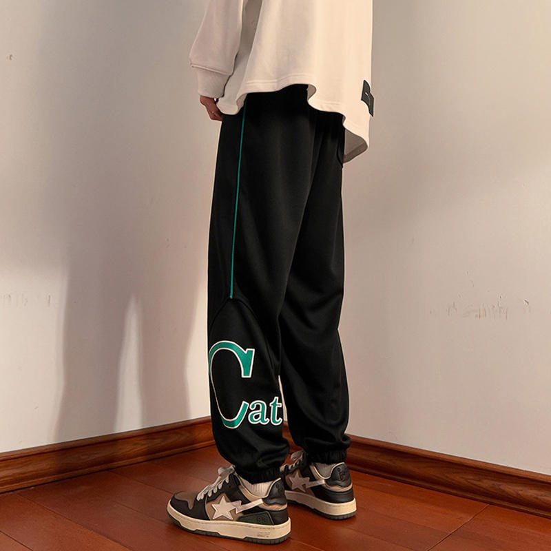 K873FP50新款裤子男长裤休闲宽松男生束脚运动卫裤现货图片