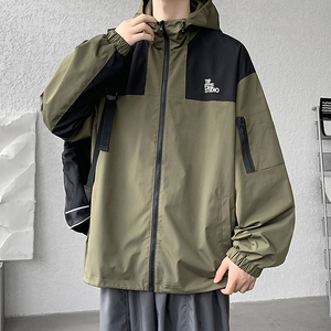 H188DP80加绒88冬季户外登山服露营冲锋衣夹克男宽松连帽拉链外套图片