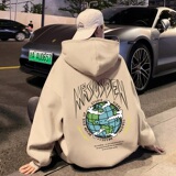 CM02FP60新款100%纯棉连帽卫衣高级感慵懒风休闲外套，男装卫衣，星座304A