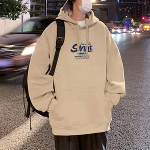 M027FP60加绒65新款卫衣男复古宽松连帽上衣古着帽衫外套图片