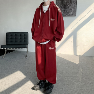 TZ2829FP110新品连帽开衫运动卫衣套装休闲宽松外套图片