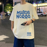 T362p26新款短袖T恤男薄款纯棉男装情侣宽松体恤休闲，男装T恤，星座304A