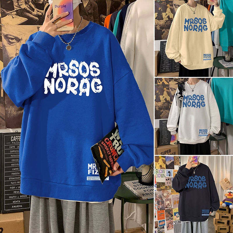 W513DP35冬季卫衣男宽松圆领长袖上衣服小众打底衫,男装卫衣,星座304A