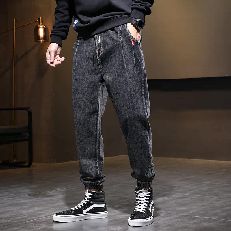 XZ304B-2-KZ2040-C秋冬腰高弹束脚牛仔裤立体剪裁休闲,男装牛仔裤,星座304A