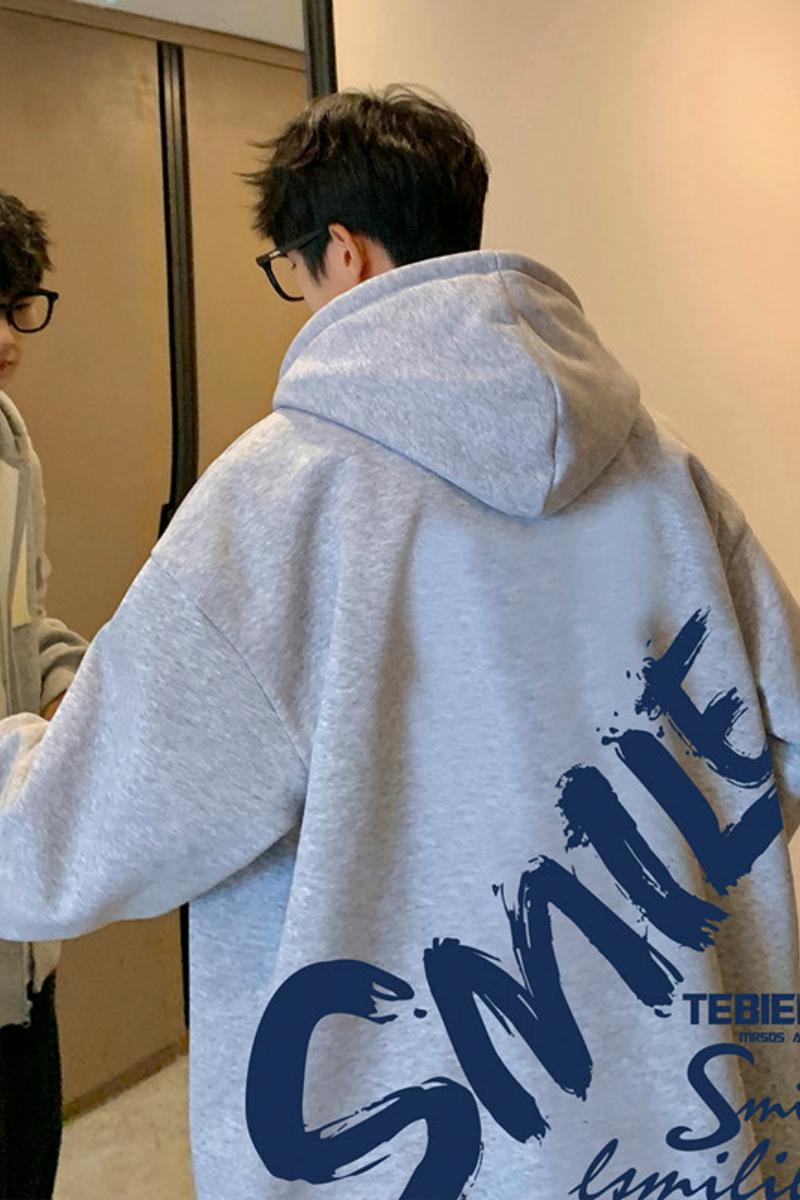 H178加绒BC冬款60%棉连帽加厚宽松外套加绒卫衣男,男装卫衣,星座304A