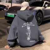 M021FP60新款休闲外套玫瑰字母连帽卫衣男宽松情侣装，男装卫衣，星座304A