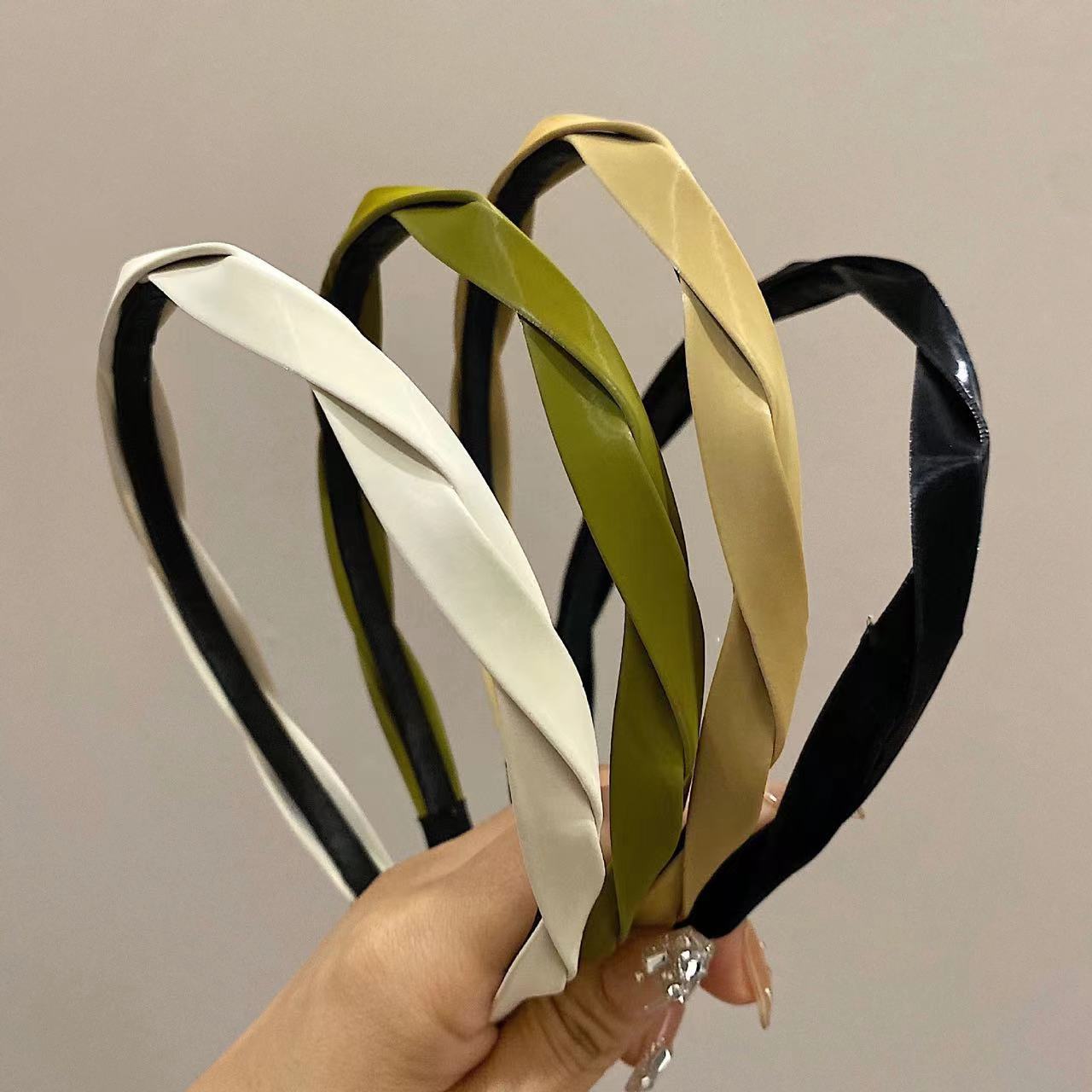气质编织细发箍女纯色