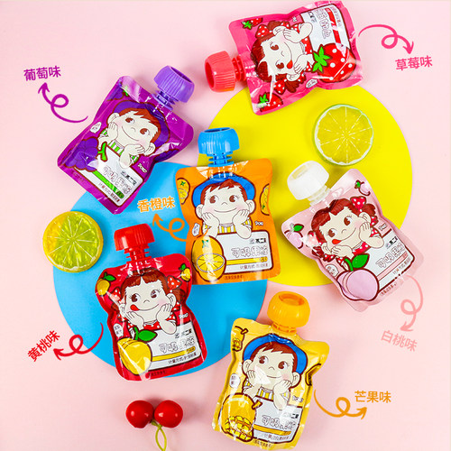 不二家吸吸果冻幼儿园分享小零食