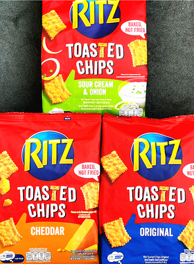 229g Ritz Toasted Chips越南乐之脆片饼干原味芝士味 酸奶味饼干