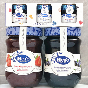 英雄早餐蓝莓覆盆子杏果草莓果酱Hero Raspberry Apricot Jam
