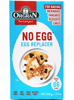 Orgran澳冠No Egg Replacer For Baking无麸质无蛋制品代蛋烘焙粉