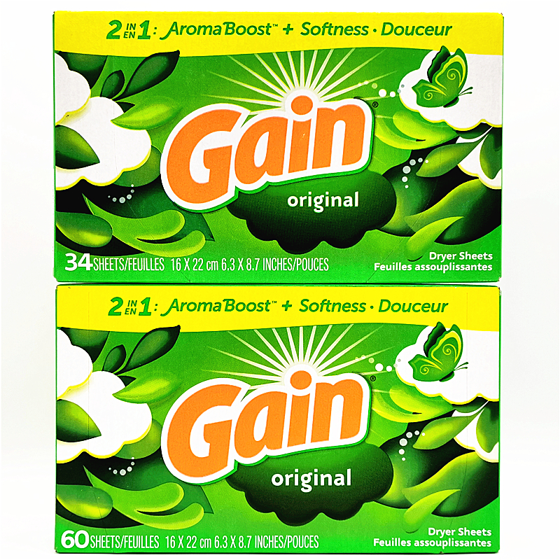 Gain Original Dryer Sheets美国甘怡原香型衣物柔顺纸香衣片