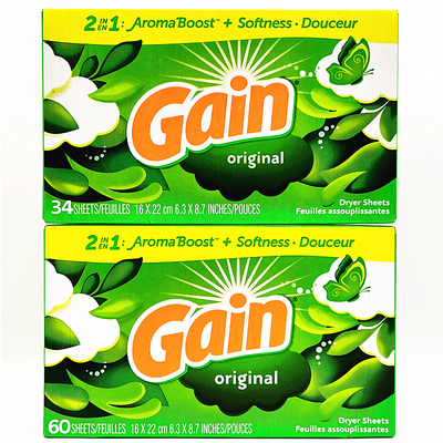 Gain Original Dryer Sheets美国甘怡原香型衣物柔顺纸香衣片
