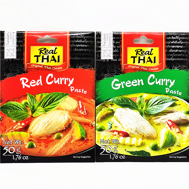 Real Thai Curry Paste泰国丽尔泰咖喱酱冬阴功酱咖哩鸡肉饭料理 粮油调味/速食/干货/烘焙 酱类调料 原图主图