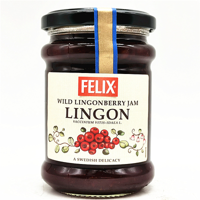 283g Felix Wild Lingonberry Jam瑞典菲力斯越桔果酱面包涂抹酱