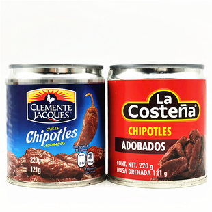 乐口泰启波特雷辣椒酱阿稻波酱制La Costena Chipotles Adobados
