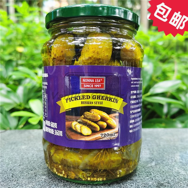 NonnaLea Pickled Gherkin罗娜丽俄式乳黄瓜罐头汉堡沙拉配菜680g