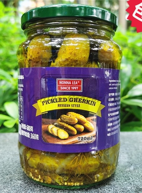 NonnaLea Pickled Gherkin罗娜丽俄式乳黄瓜罐头汉堡沙拉配菜680g