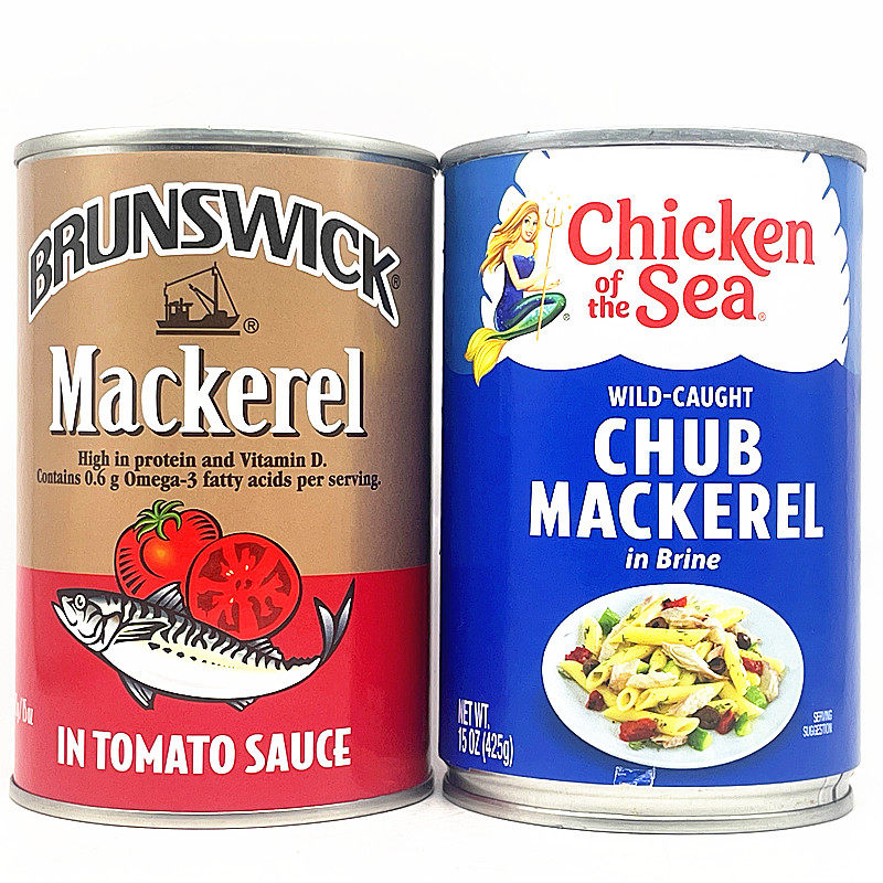 Brunswick Mackerel in Tomato Sauce即食番茄汁鲭鱼盐水鲭鱼罐头